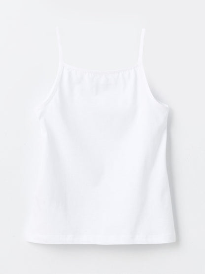 Square Neck Strap Girls Undershirt