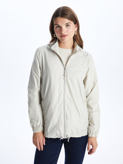 Women's Hooded Plain Raincoat