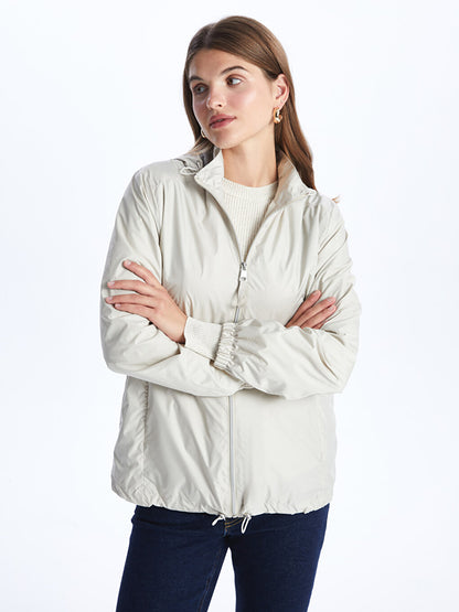 Women's Hooded Plain Raincoat