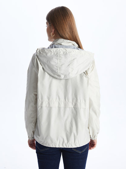 Women's Hooded Plain Raincoat