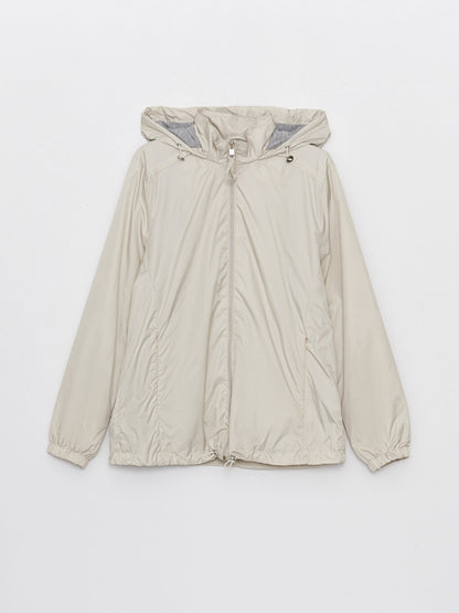 Women's Hooded Plain Raincoat