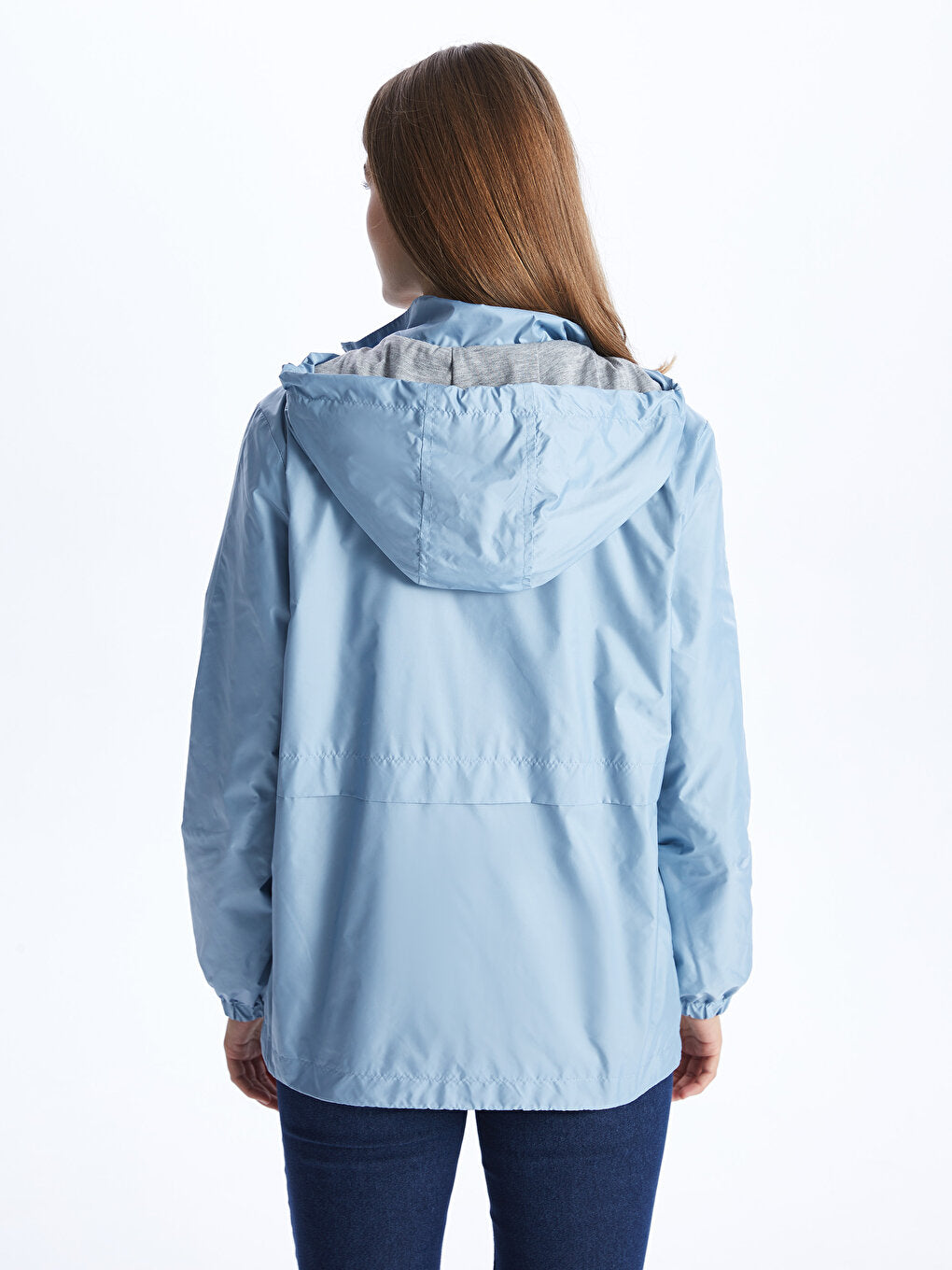 Women's Hooded Plain Raincoat