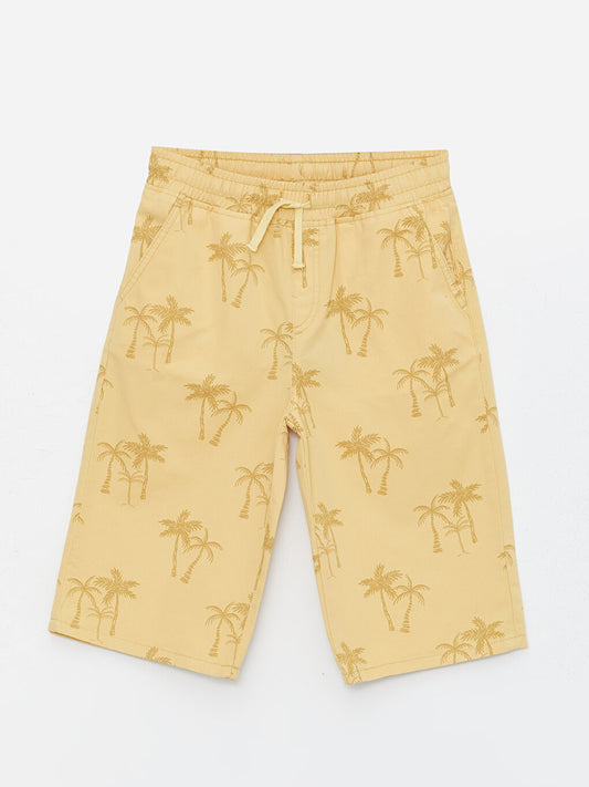 Patterned Boy Shorts with Elastic Waist