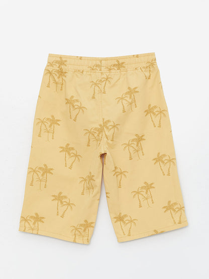 Patterned Boy Shorts with Elastic Waist