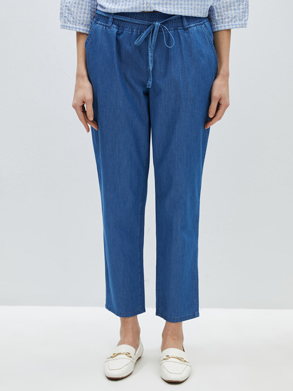 Straight Fit Women's Jean Trousers