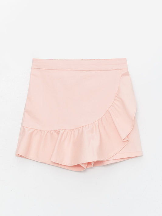 Girls' Shorts Skirt with Elastic Waist