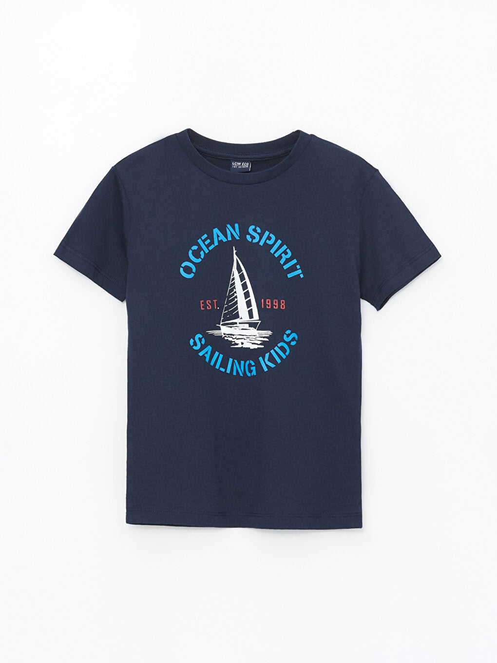 Crew Neck Printed Short Sleeve Boy's T-Shirt