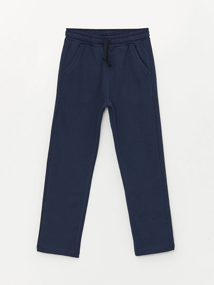 Basic Boy's Sweatpants with Elastic Waist