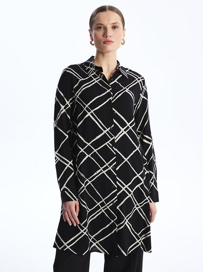 Patterned Women's Shirt Tunic