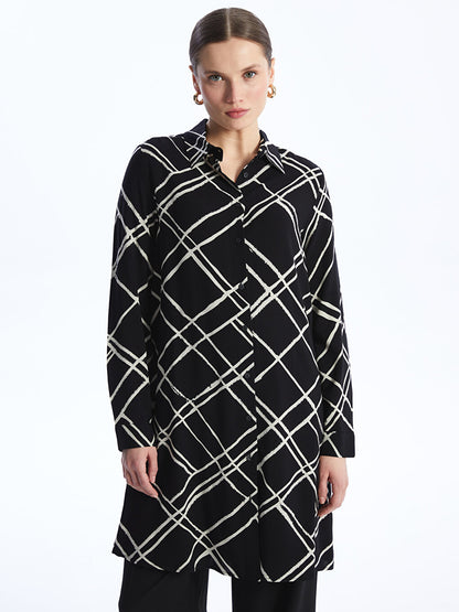 Patterned Women's Shirt Tunic