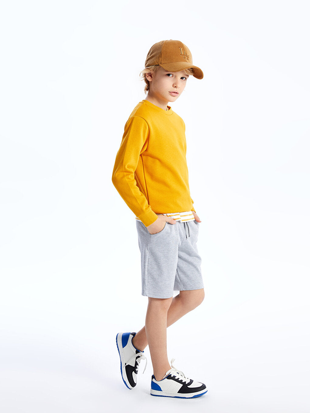 Basic Boys' Shorts with Elastic Waist