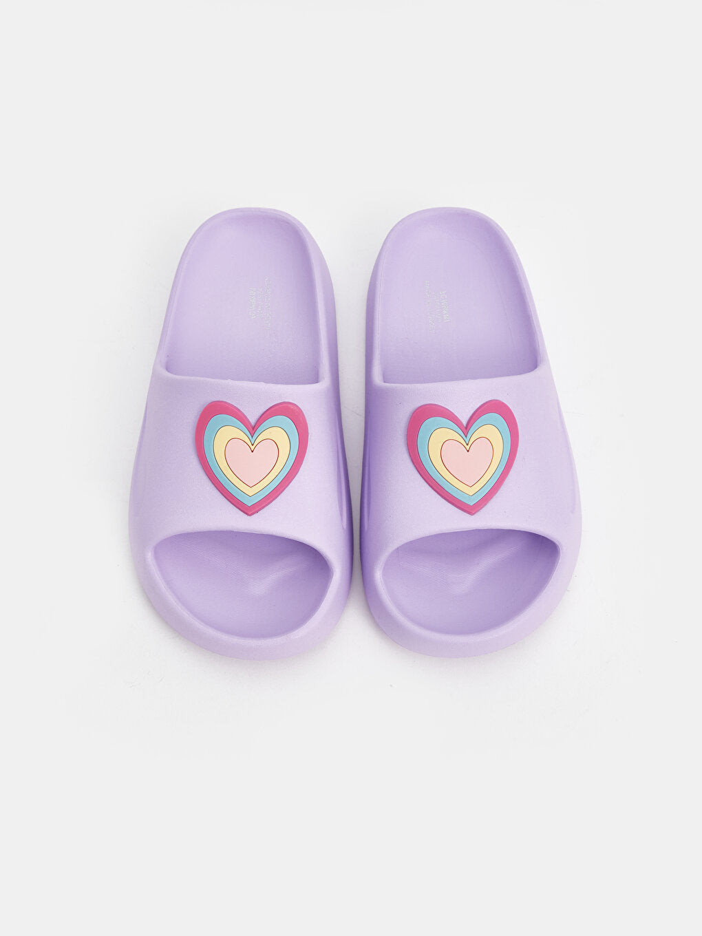 Single Striped Printed Girls' Slippers