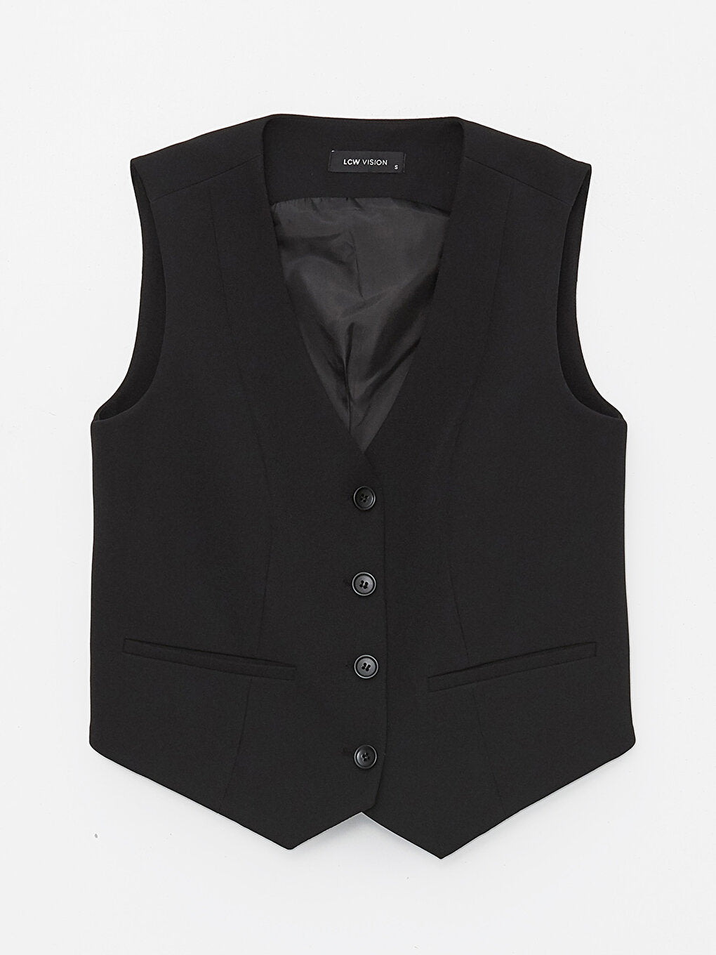 Women's V-Neck Plain Classic Vest