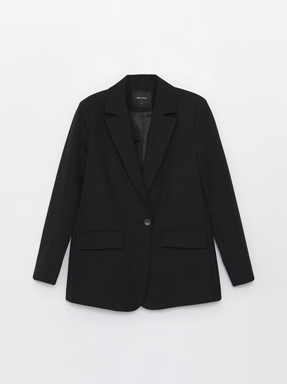 Plain Long Sleeve Women's Blazer Jacket