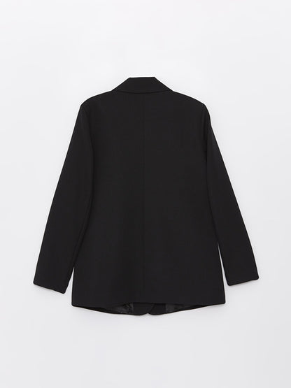 Plain Long Sleeve Women's Blazer Jacket