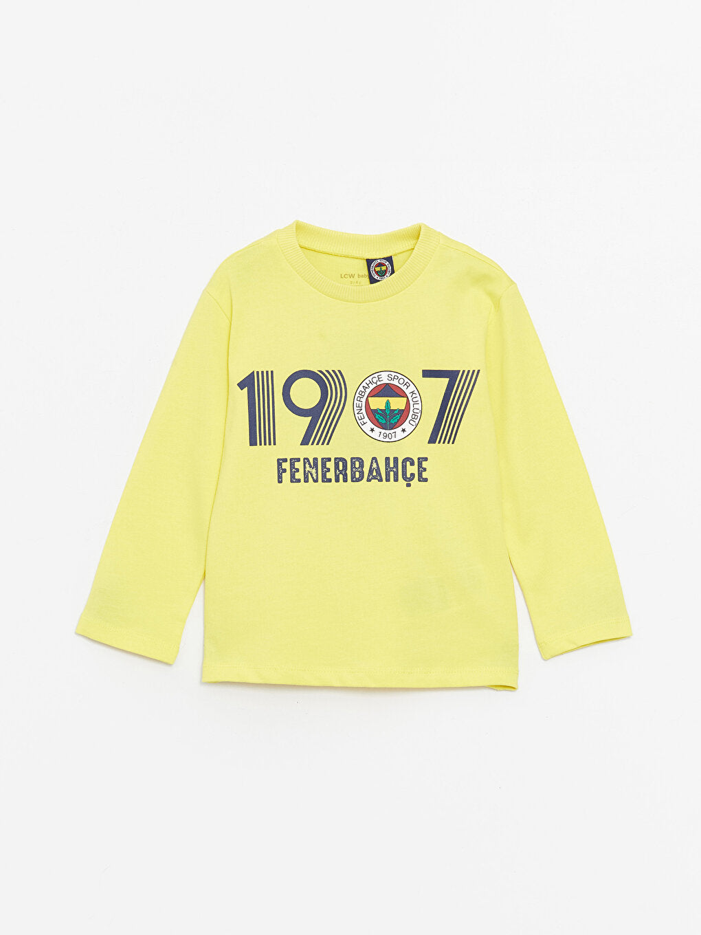 Crew Neck Fenerbahçe Printed Baby Boy Sweatshirt and Sweatpants Set