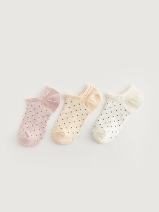 Polka Dot Women's Booties Socks Pack of 3