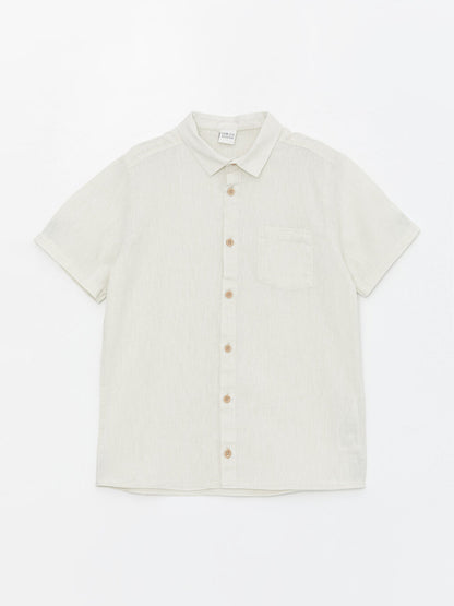 Linen Blend Boy's Shirt