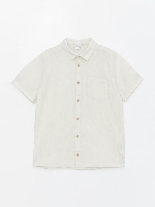 Linen Blend Boy's Shirt