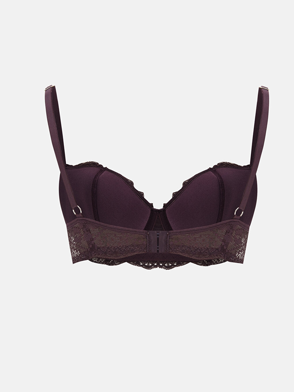 Underwire Unpadded Lace Balconette Bra