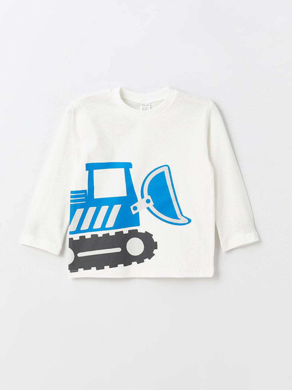 Crew Neck Long Sleeve Printed Baby Boy T-Shirt, Pack of 2