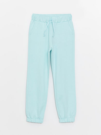 Basic Girl's Jogger Sweatpants with Elastic Waist