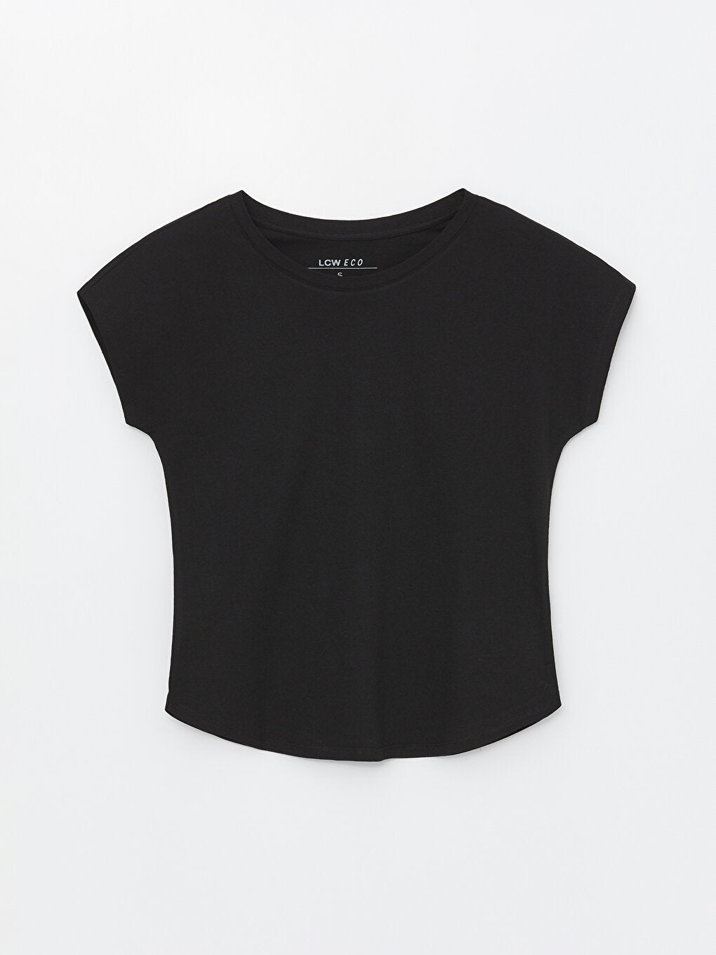 Crew Neck Plain Short Sleeve Women's T-Shirt