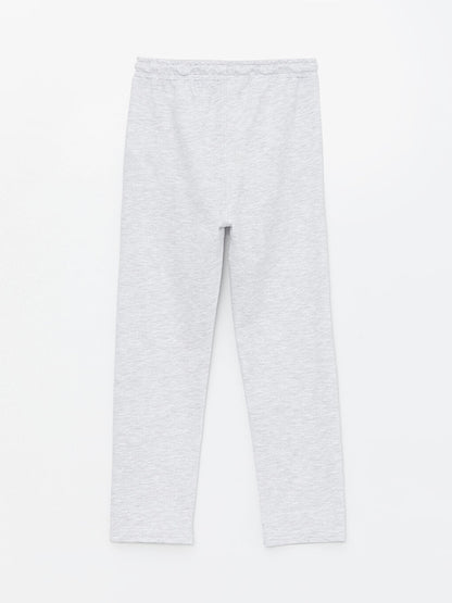 Printed Boys' Sweatpants with Elastic Waist