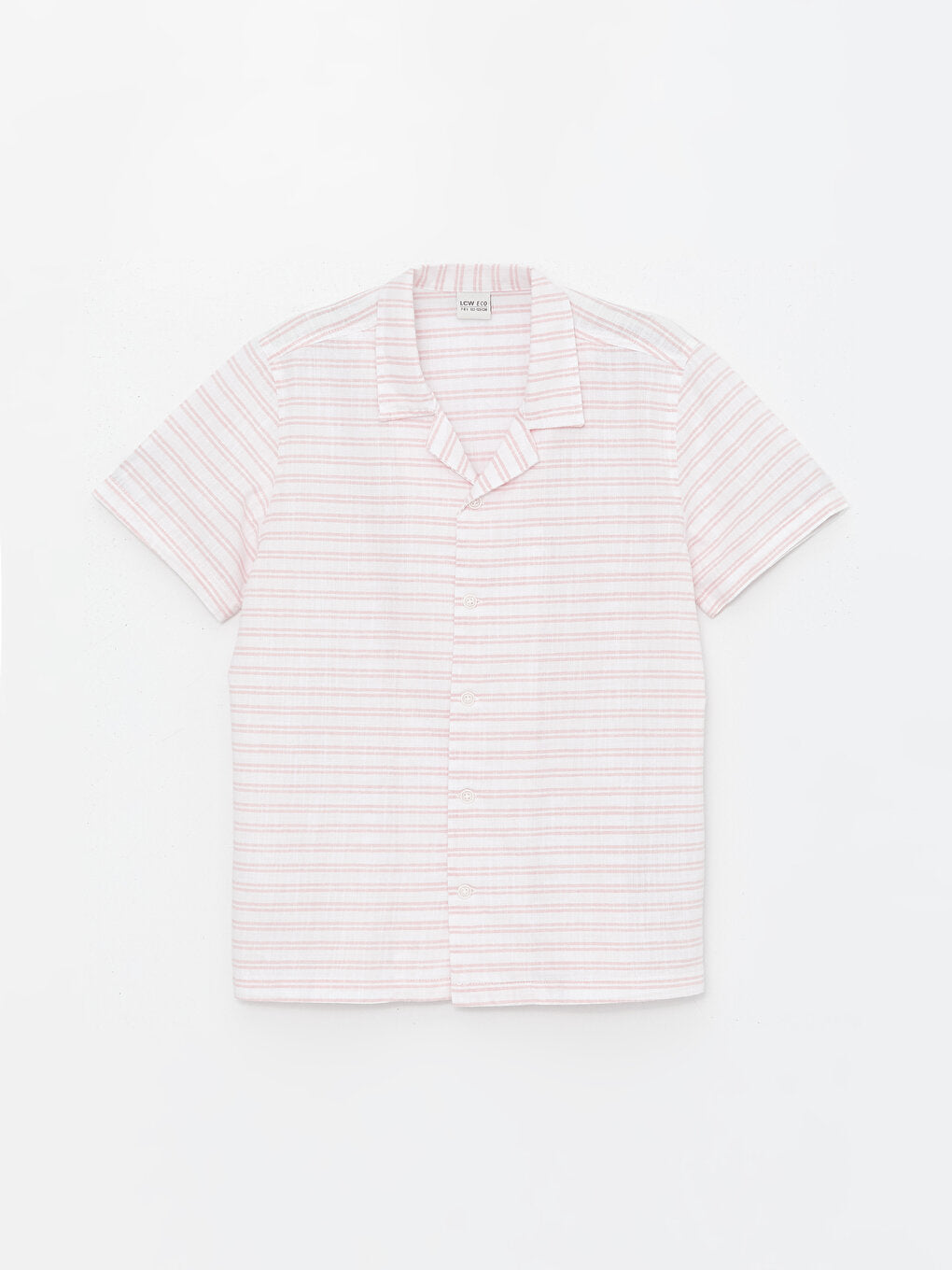 Striped Short Sleeve Boy Shirt