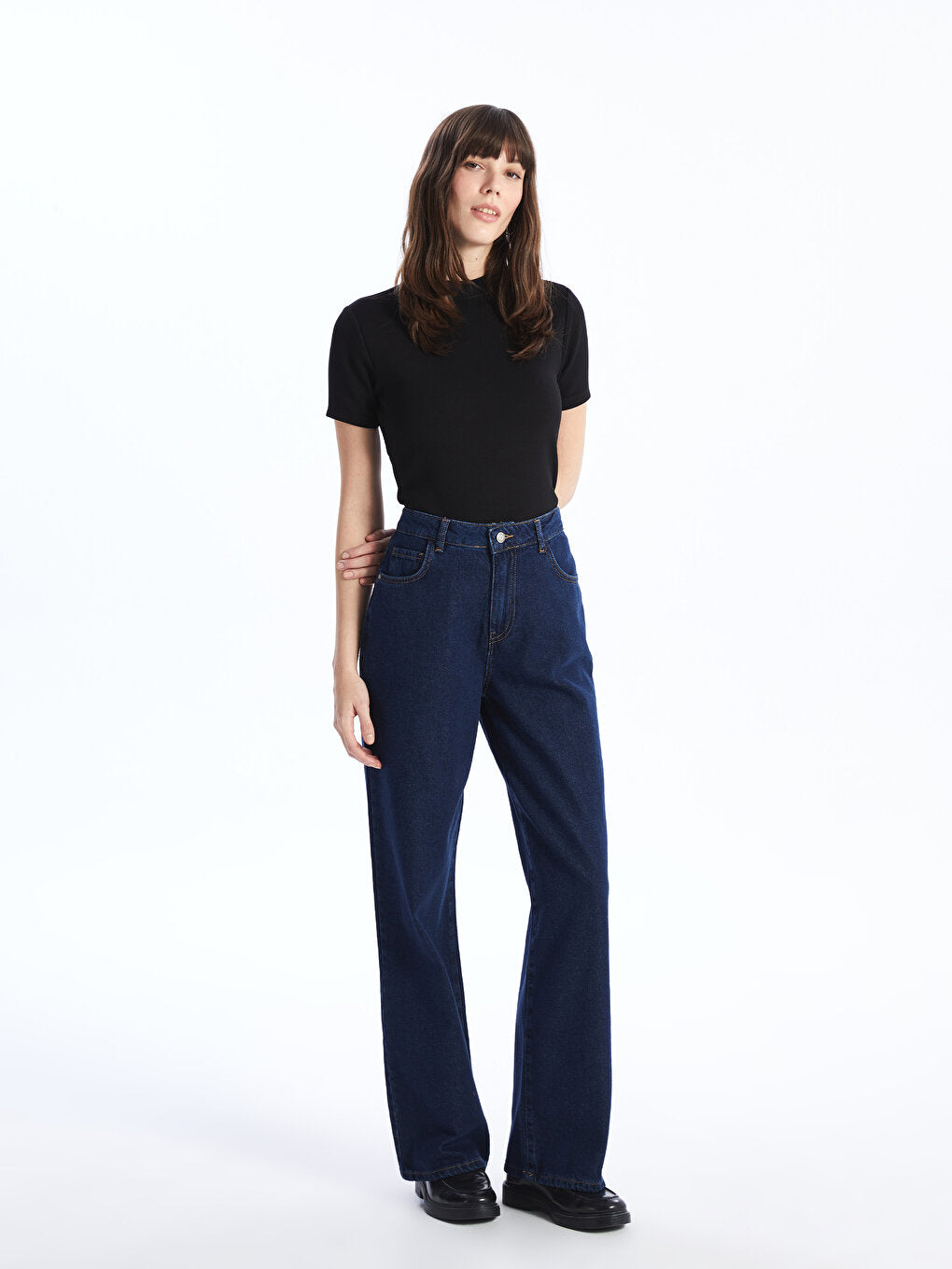 Wideleg Women's Jean Trousers