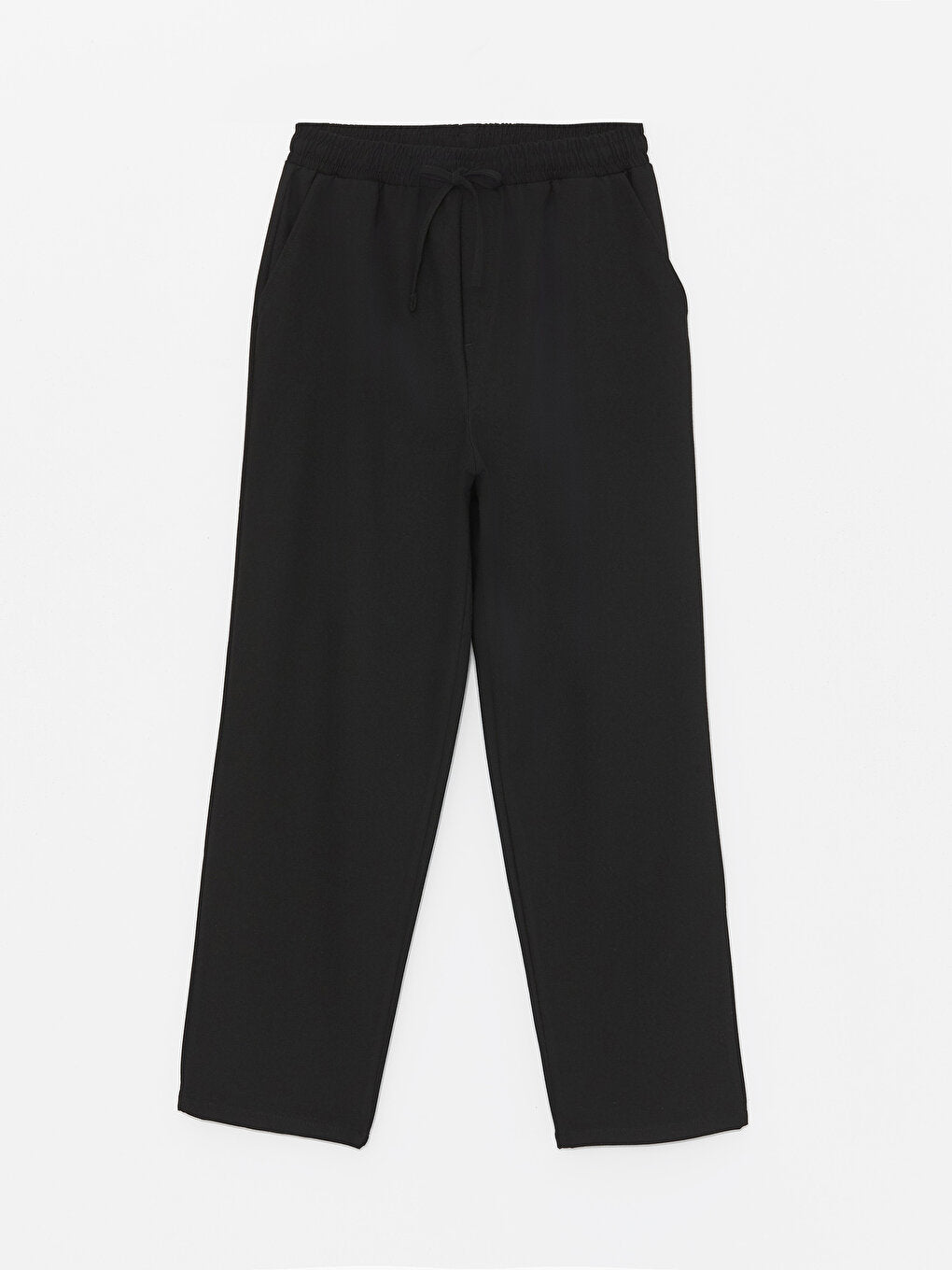 Women's Elastic Waist Straight Trousers