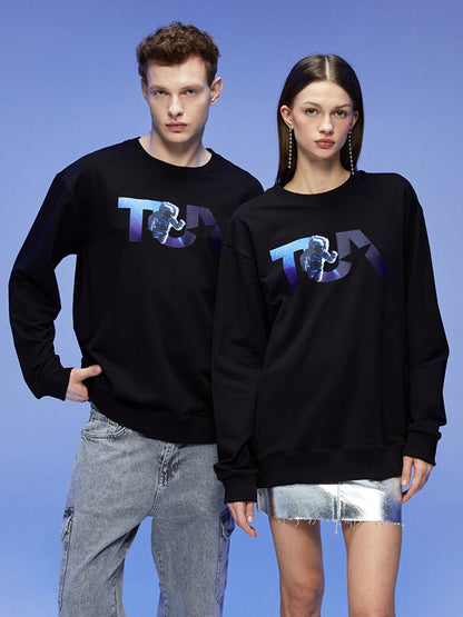 Crew Neck TUA Printed Long Sleeve Unisex Sweatshirt