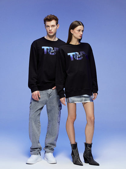 Crew Neck TUA Printed Long Sleeve Unisex Sweatshirt