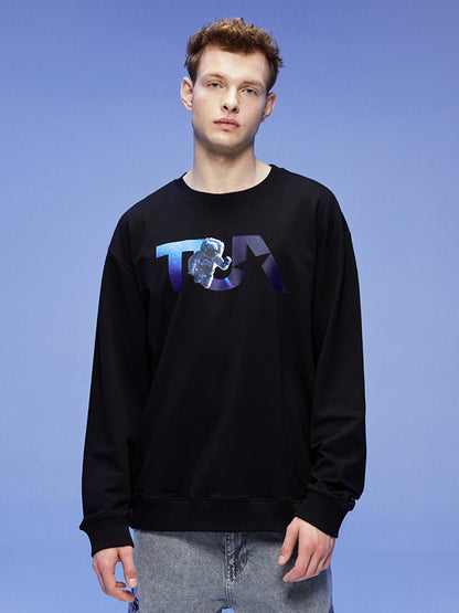 Crew Neck TUA Printed Long Sleeve Unisex Sweatshirt