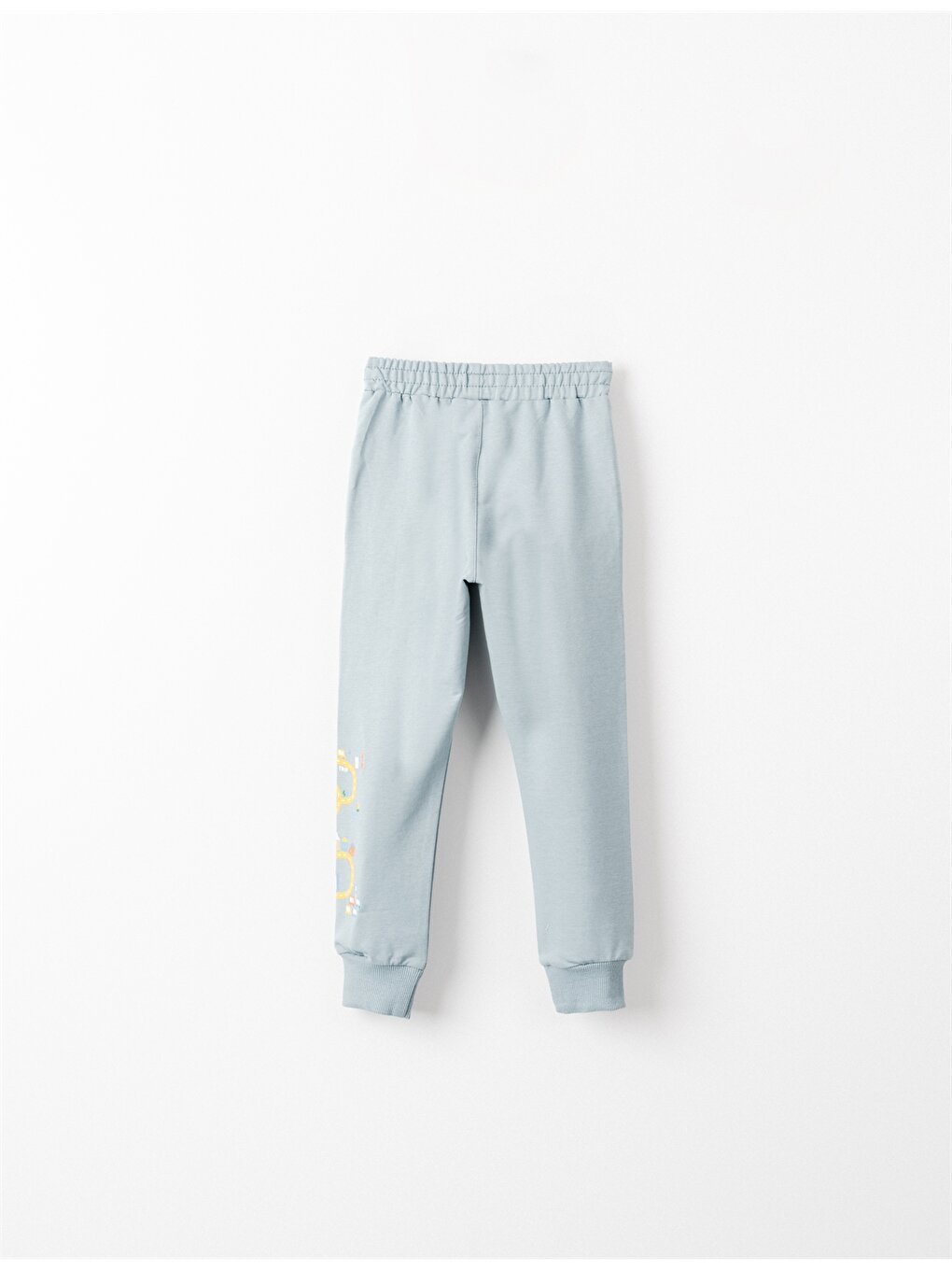 Patterned Baby Boy Jogger Sweatpants with Elastic Waist