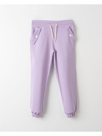 Girls' Elastic Waist Jogger Sweatpants