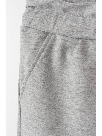 Basic Girls' Sweatpants with Elastic Waist