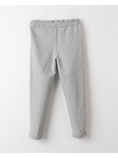 Basic Girls' Sweatpants with Elastic Waist