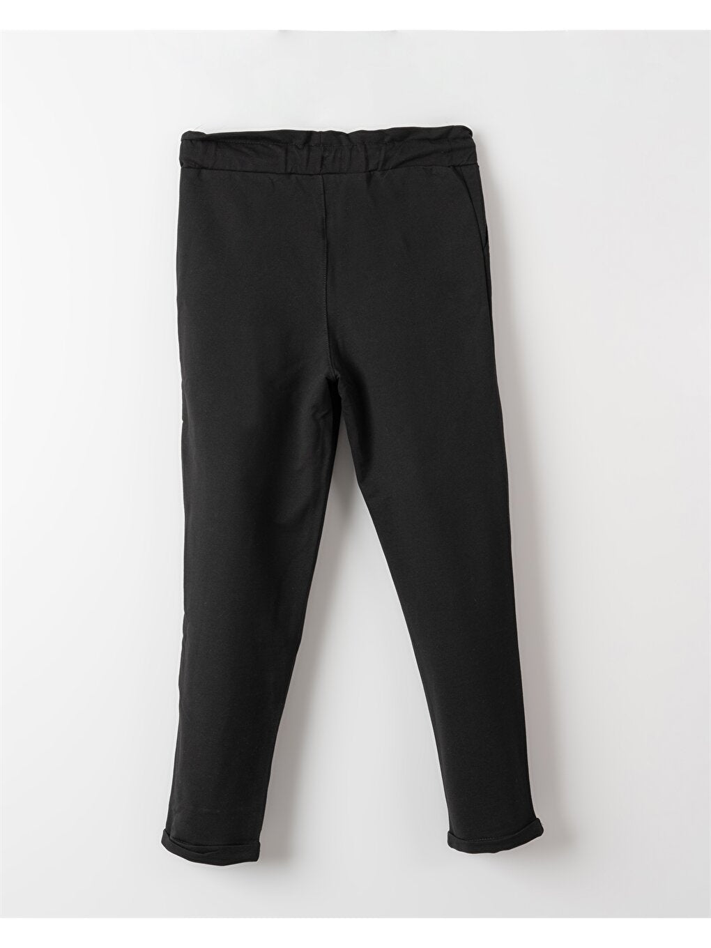 Basic Girls' Sweatpants with Elastic Waist