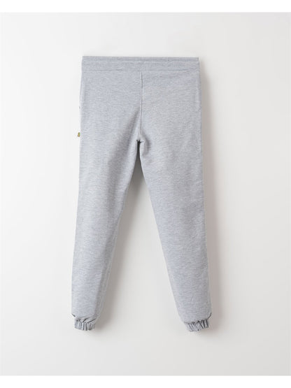 Patterned Girl's Jogger Sweatpants with Elastic Waist