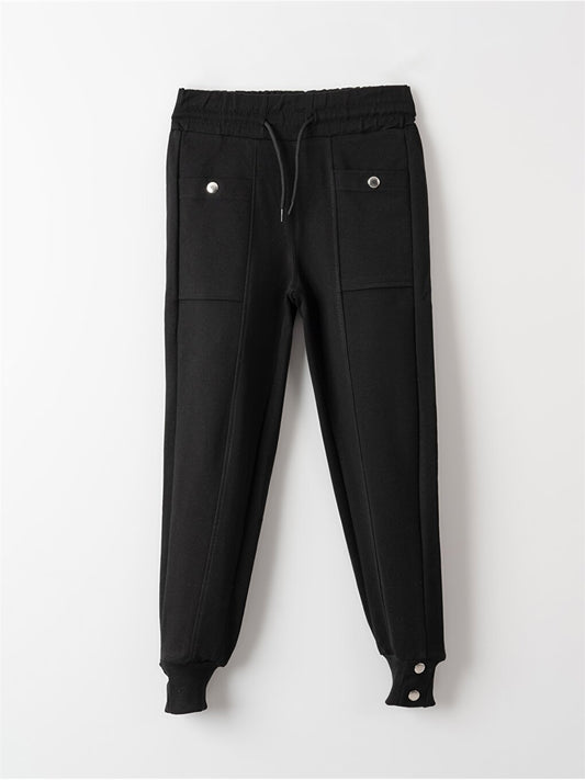 Girls' Elastic Waist Jogger Sweatpants