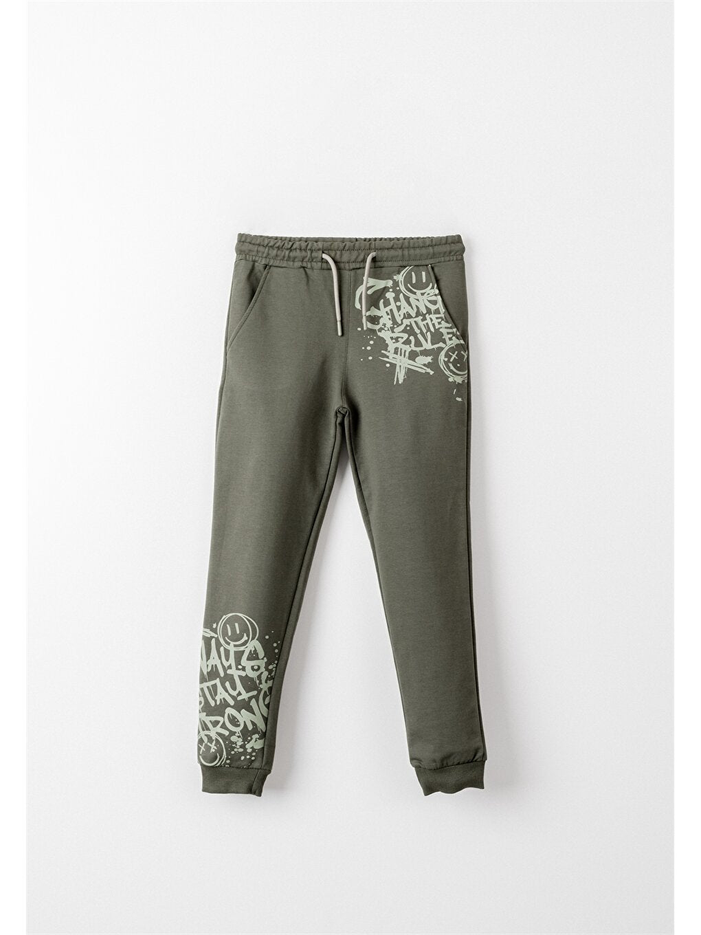 Printed Boys' Jogger Sweatpants with Elastic Waist