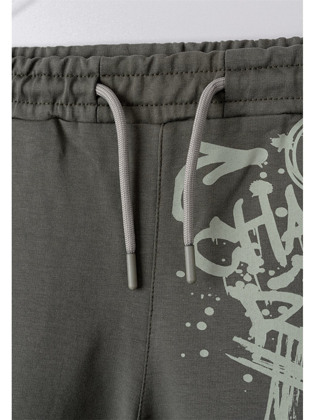 Printed Boys' Jogger Sweatpants with Elastic Waist