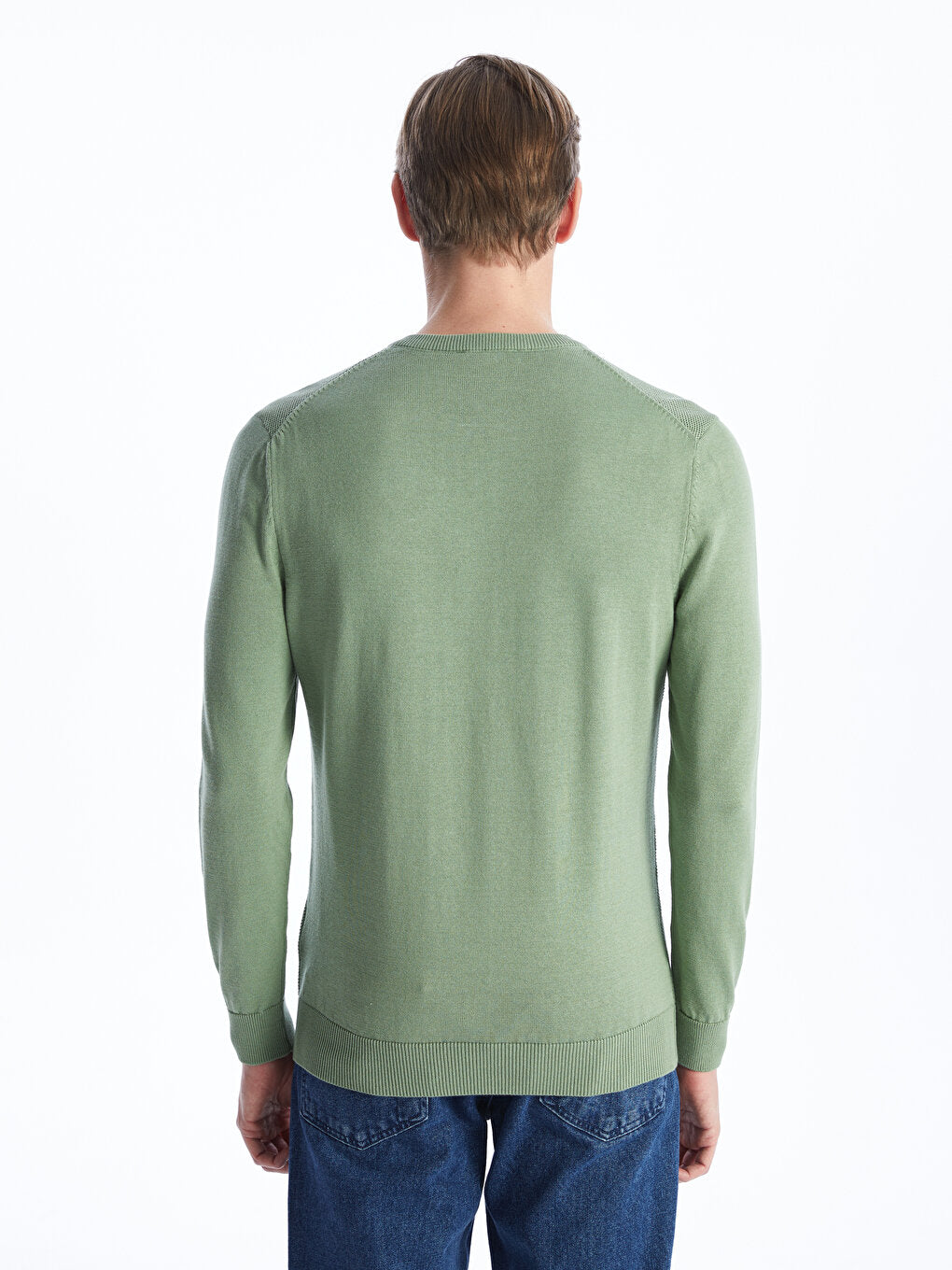 V-Neck Long Sleeve Men's Knitwear Sweater